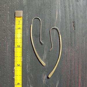 Silpada KNR brass contour earrings